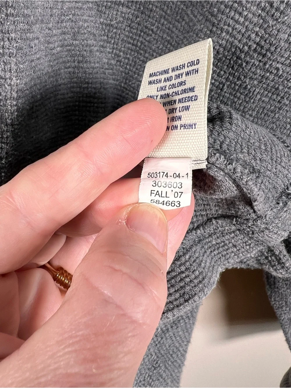 VTG Y2K J Crew Heavyweight Waffle Knit Thermal Henley Shirt XXL Rugged Gorpcore